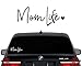 CCI Mom Life Decal Vinyl Sticker|Cars Trucks Vans Walls Laptop| White |7.5 in|CCI476
