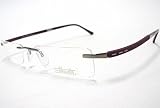 Silhouette Intarsia Eyeglasses Chassis 7633 Bordeaux Light 6054 Frame