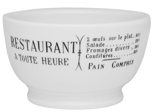 Pillivuyt Brasserie CafÃ© Au Lait Bowl, 13 Ounce Capacity