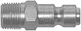 Dixon Valve DCP7 Steel Air Chief Automotive Interchange Air Fitting, Quick-Connect Plug, 3/8" Coupler x 1/4" NPT Male Thread, 70 CFM Flow Rating