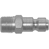 Dixon Valve DCP7 Steel Air Chief Automotive Interchange Air Fitting, Quick-Connect Plug, 3/8" Coupler x 1/4" NPT Male Thread, 70 CFM Flow Rating