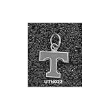 Tennessee Volunteers Solid Sterling Silver ''T'' 3/8'' Enamel Pendant