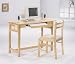 All new item All natural computer desk and chair with slide out keyboard tray