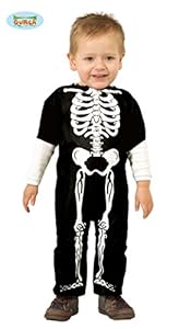 Costume da Scheletro Baby tg.1-12 mesi bambino