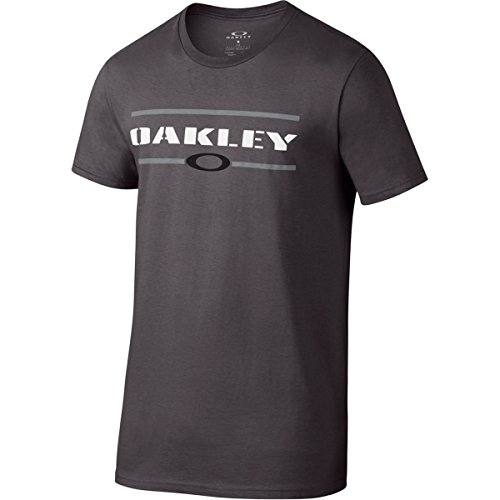 Oakley Mens Stacker Short-Sleeve Shirt 2X-Large Forged Iron