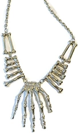 Bones and Skeleton Hand Costume Necklace