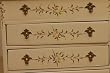 Elegant Handpainted Dollhouse Miniature Chest of Drawers
