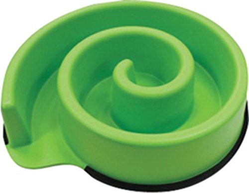 Ethical Pets Animal Instincts Slow Feed Dog Bowl, Green
