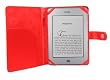 Red Leather Folio Case Cover for Amazon Kindle Touch E-Reader (Wi-Fi and 3G Version)