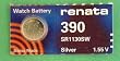 Renata Silver Oxide Watch Battery For 390 Button Cell