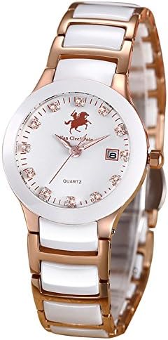 Vancleef Polo Lover's Sapphire Dial Analog Display Japanese Quartz Couples Pair Wrist Watch