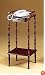 Walnut Finish Wood Phone Stand/Side Table Furniture