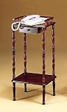 Walnut Finish Wood Phone Stand/Side Table Furniture