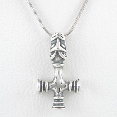 Sterling Silver Thor's Hammer Pendant on on 18 Sterling Silver and Rhodium Snake Chain, #8710
