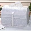 15" White Elegant Card Box
