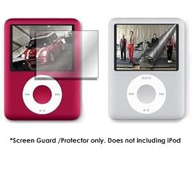 Apple Ipod Nano 3rd Generation 4gb 8gb Premium Reusable LCD Screen Protector with Lint Cleaning Cloth
