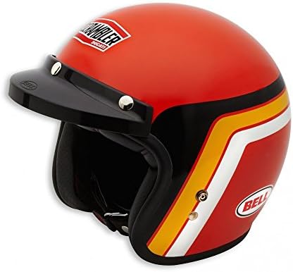 Scrambler Ducati Orange Track Open Face Helmet - Large