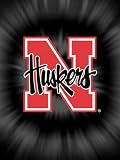 Nebraska Cornhuskers NCAA Tye Dye Raschel Blanket/ Throw 60 x 80