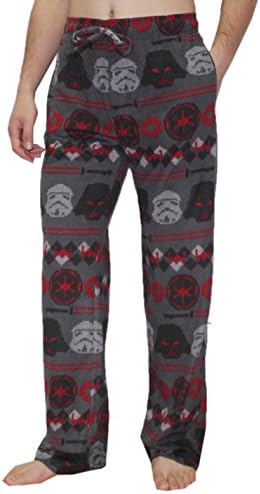 STAR WARS DARTH VADER &amp; STORMTROOPER Mens Polar Fleece Pajama Pants L Multicolor