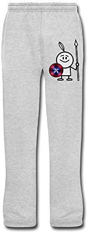 LQYG Cute Soldier Men's Sports Sweaterpant Custom Pants Ash XL