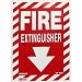 Tools & Hardware : FIRE EXTINGUISHER Sign- with A