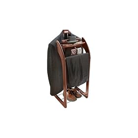 Mahogany Hardwood Clothes Valet Stand