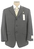 Joe Joseph Abboud Mens Single Breasted 3 Button Gray Pinstripe Wool Suit - Size 42S