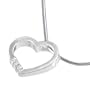 Vinani Anh�nger Diamond Heart Herz mit Zirkonia wei� Schlangenkette 45 cm Sterling Silber 925 Kette ADH45