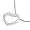 VINANI Anhaenger Diamond Heart mit Kette Silber 925 ADH