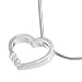 Vinani Damen-Anh�nger DIAMOND HEART mit Kette 925 Sterlingsilber 40 cm ADH40