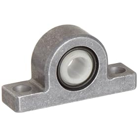 Spyraflo PB0-250-A Aluminum Pillow-Block With a 1/4 inch Inner-Diameter, Self-Aligning, Delrin Bearing