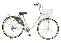 メイファLFV 日本製 オートライト付き26インチシティーサイクル LFV260R-HD ホワイト LFV260R-HD