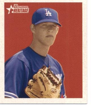 2006 Bowman Heritage Mini Draft Pick Variations #85 Clayton Kershaw - Los Angeles Dodgers (Rookie / Prospect) (Baseball Cards)