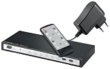 WEC HDMI Umschaltbox AVS 34 mit Fernbedienung (4x In - 2x Out, matrix)