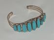 Turquoise Sterling Silver Cuff Bracelet - BR-0007