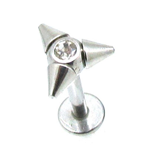 Labret Monroe 14 gauge 316L Stainless Steel Shaft Body AccentzÂ®