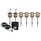 LiteSounds LS2400C Landscape Lights with Speakers, Copper, 6-Pack