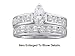 Stunning 14k. Solid Gold 2.00ctw. Genuine Diamond Marquee Bridal Ring Set ** Top Quality **