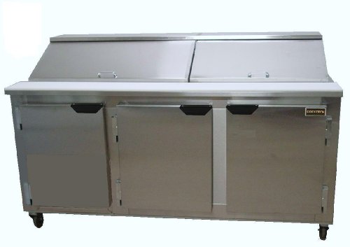 Cooltech Refrigeration 84-inch 3 Doors Refrigerated Sandwich Salad Prep Table 84