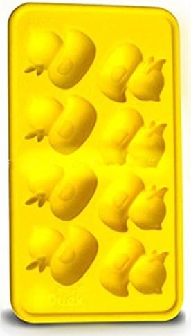 HenWa Silicone Ducks Freezer Ice Cube Tray Mold Maker, Yellow