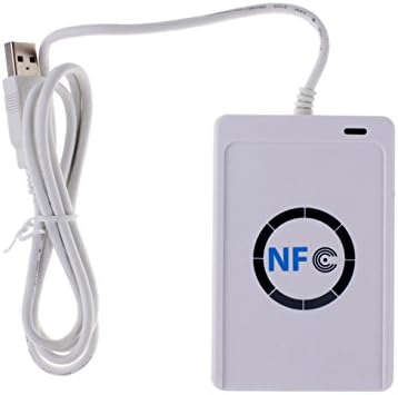 USB ACR-122U NFC Rfid Contactless Smart IC Card/Tag Reader and Writer 13.56MHz + NFC IC Cards + 1 SDK CD - White