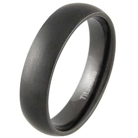 Lust 4 Black Titanium Ring - Size K