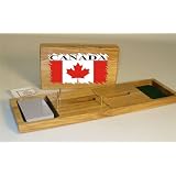 Canada Flag Cribbage Board