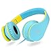Headphones, Sound Intone I65 Headphones with Microphone and Volume Control, Lightweight Foldable Headset for iPhone 6/6s/6 Plus/6s Plus, iPad/iPod, Android, MP3/4, Valentines Day Gifts (Blue/yellow)