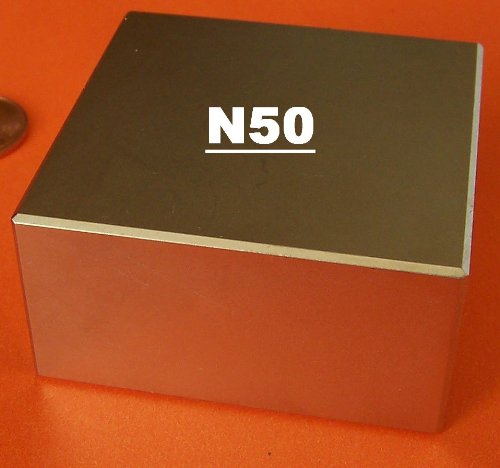 Neodymium Magnets N50 2 x 2 x 1 Block - 1 Piece