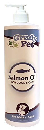 The Best Natural Fish Oil for Dogs and Cats: Pure, Wild Salmon Oil ★ Rich in Omega 3 ★ Formula for Dry Skin and Coat Treatment ★ Allergy and Itch Relief