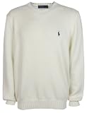 Ralph Lauren - Pull hommes - col rond - coton - Blanc