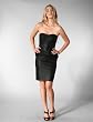 Robert Rodriguez Shimmer Strapless Dress in Black
