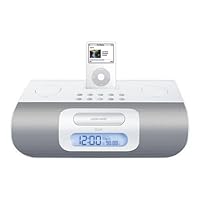 iLuv i177 Alarm Clock Speaker System for iPod (White)