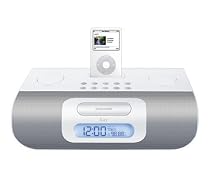 iLuv I177 Stereo Audio Dual Alarm Clock - White